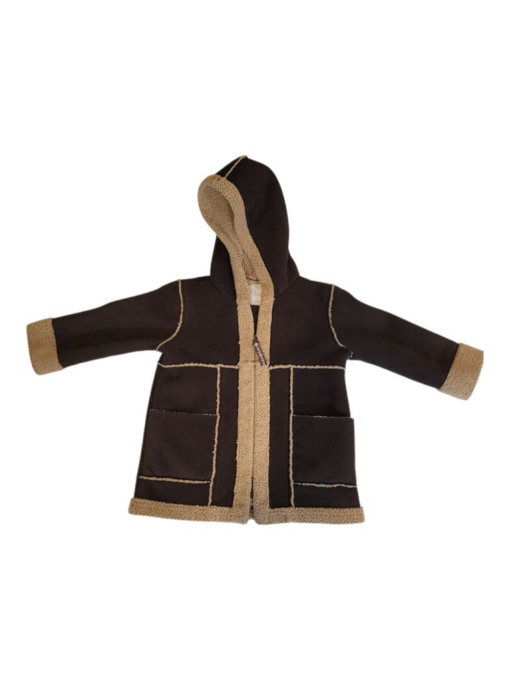 Old Navy Toddler Boy/Girl Brown Hooded Jacket – Size 12-18 Months